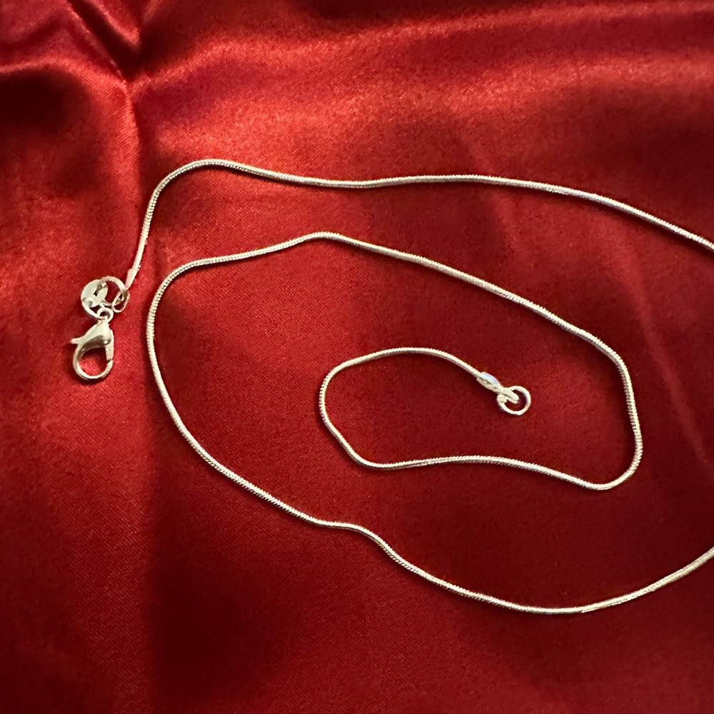 Real silver rope chain